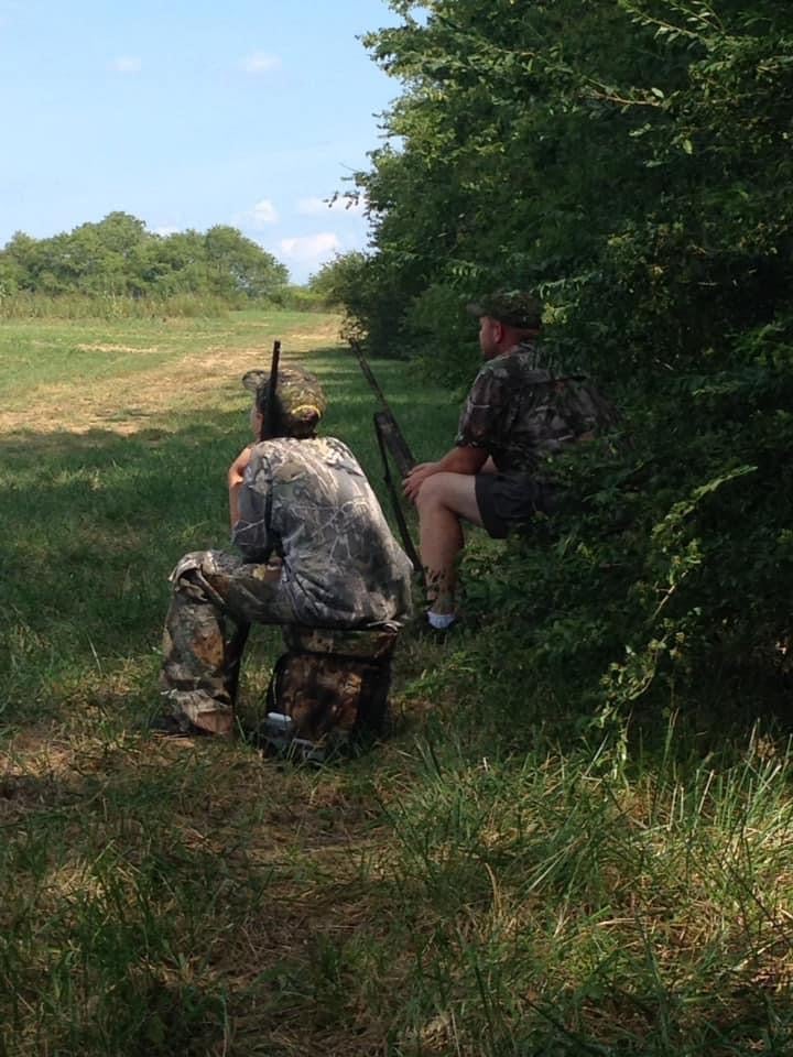 Waiting for action at the 2019 Youth Dove Hunt