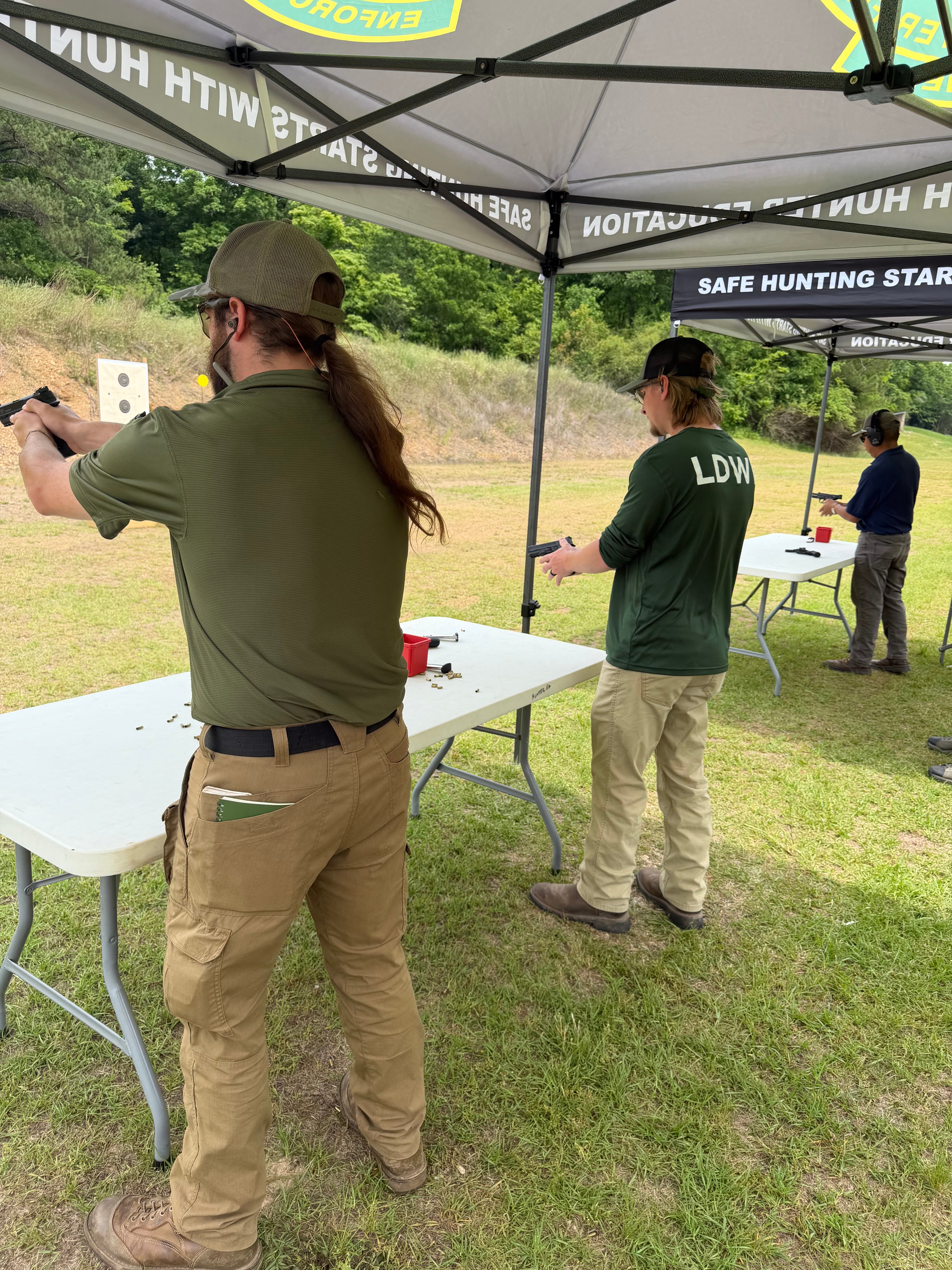 LDWF staff participating in Firearms 101 class.