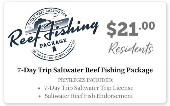 7-Day Trip Saltwater Reef Fish Package