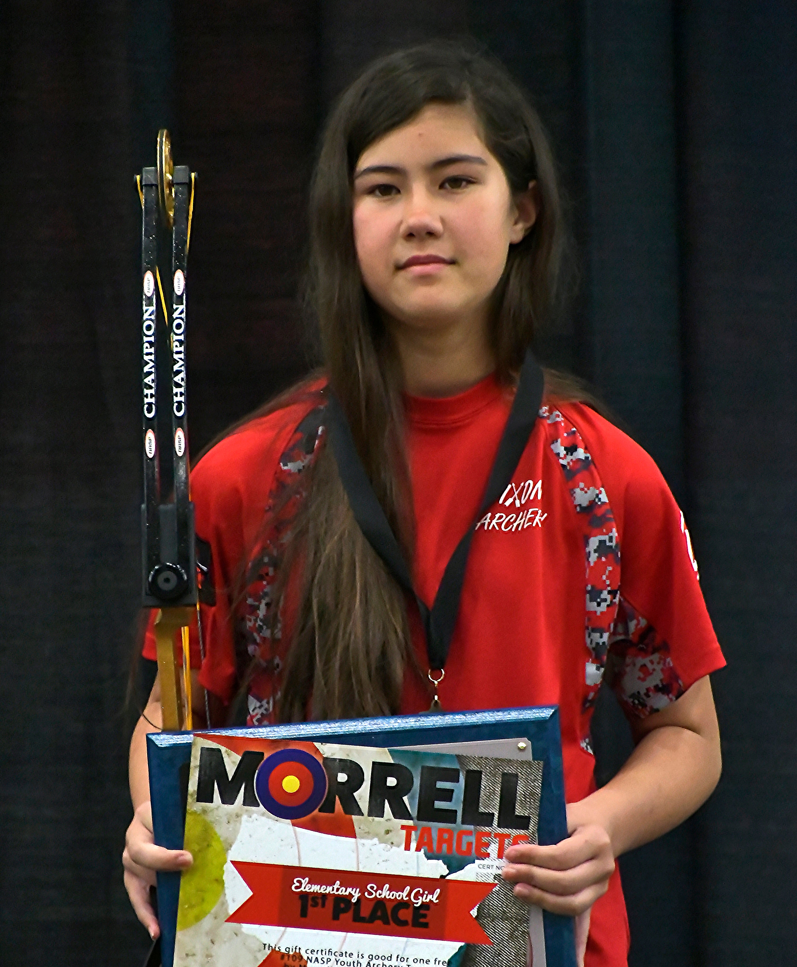 Mia Cornelson shot a 294 out of a possible 300 and was named top female archer in the elementary school division at the NASP Eastern National Tournament.