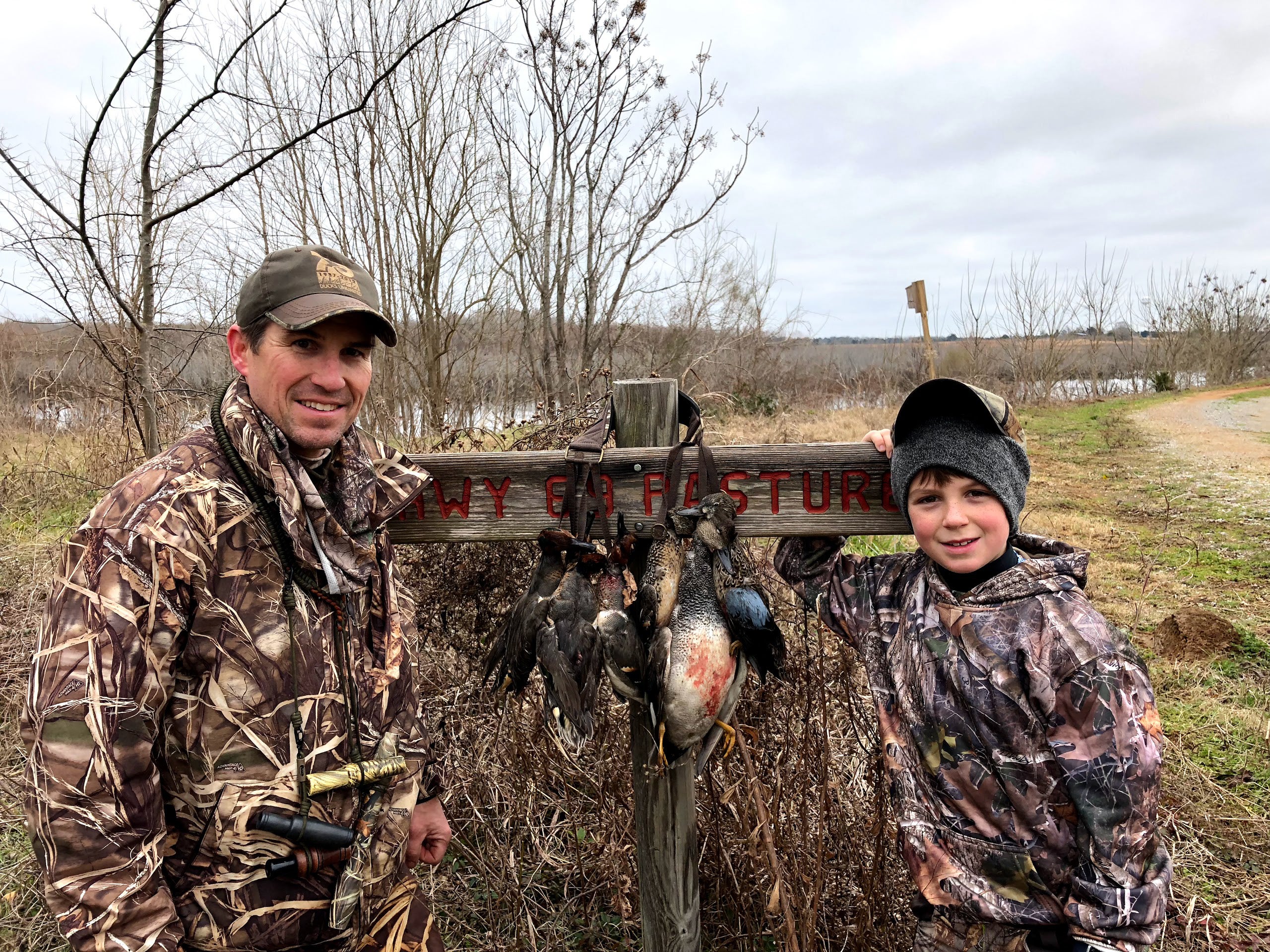 Phil and John Cowley from Seale, Alabama, participated in a FWFTA youth duck hunt in 2018.