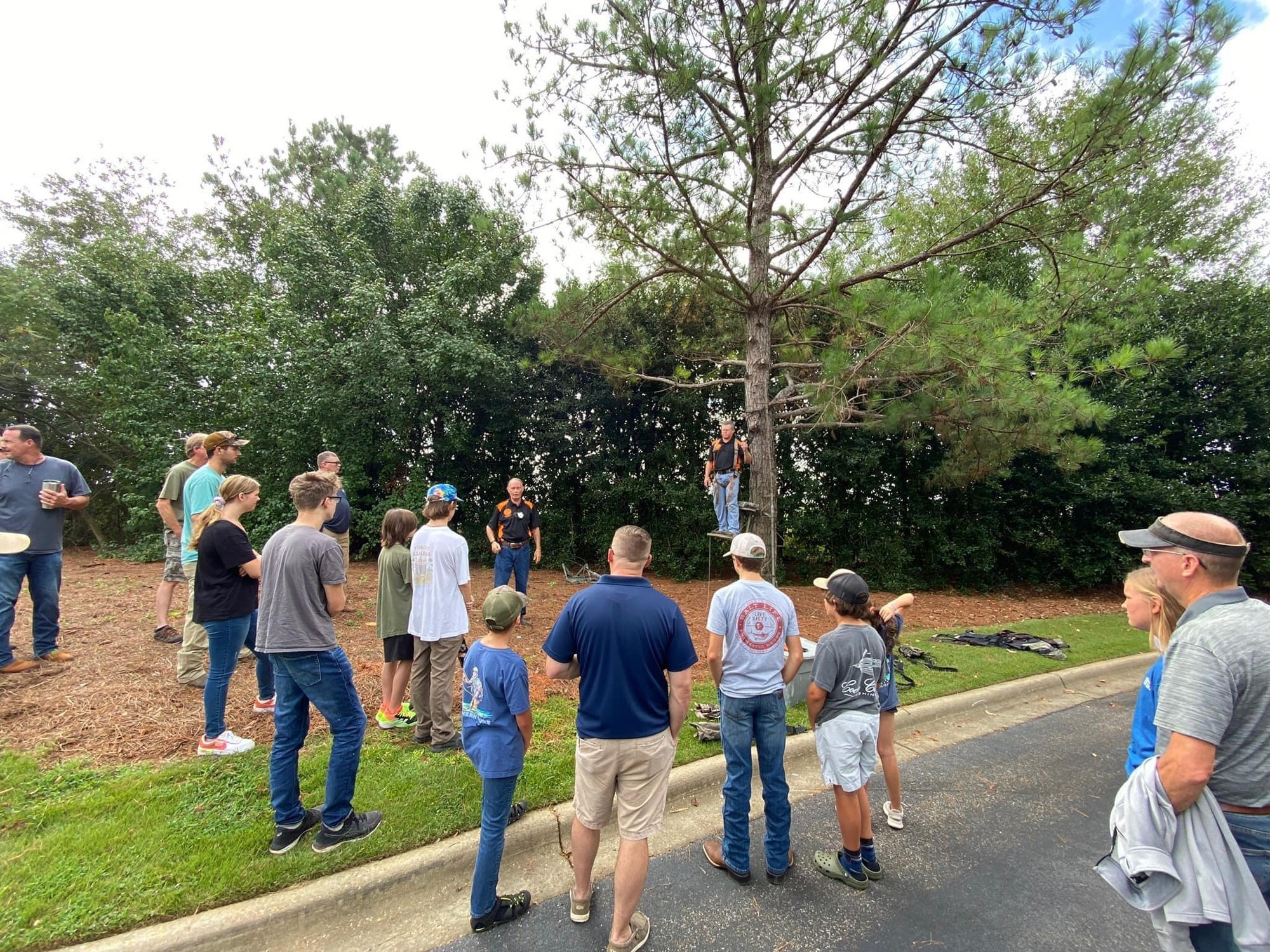 Tree stand safety is just one of the topics covered during ADCNR hunter education classes - ADCNR