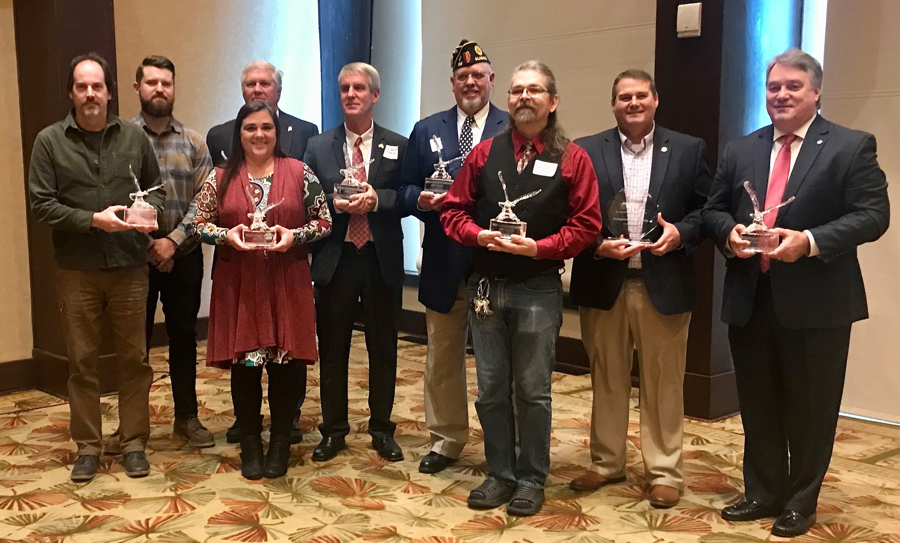 winners of the sixth annual Eagle Awards were honored Saturday during a luncheon at Lake Guntersville State Park.